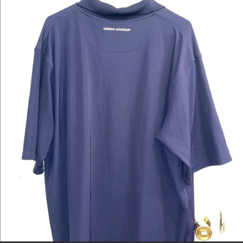 NWOT Under Armour dri fit blue short sleeve polo size XXL - Picture 4 of 4